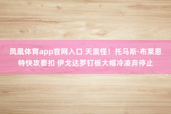 凤凰体育app官网入口 天禀怪！托马斯·布莱恩特快攻要扣 伊戈达罗钉板大帽冷凌弃停止