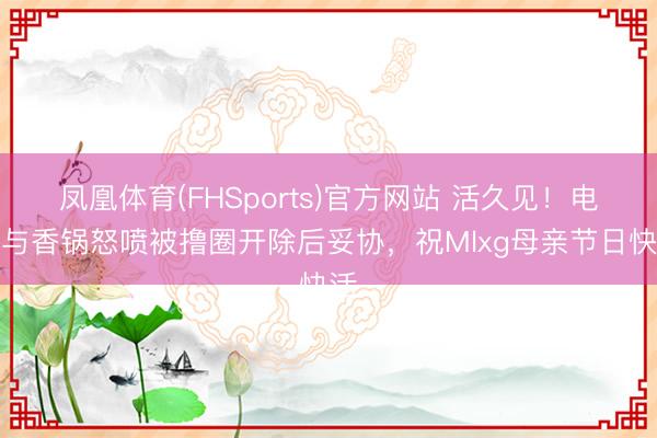 凤凰体育(FHSports)官方网站 活久见！电棍与香锅怒喷被撸圈开除后妥协，祝Mlxg母亲节日快活