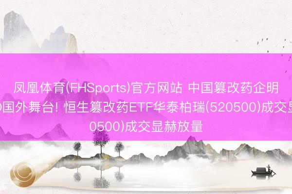 凤凰体育(FHSports)官方网站 中国篡改药企明慧ASCO国外舞台! 恒生篡改药ETF华泰柏瑞(520500)成交显赫放量